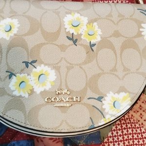 Coach Crossbody Bag with Daisies, NWOT